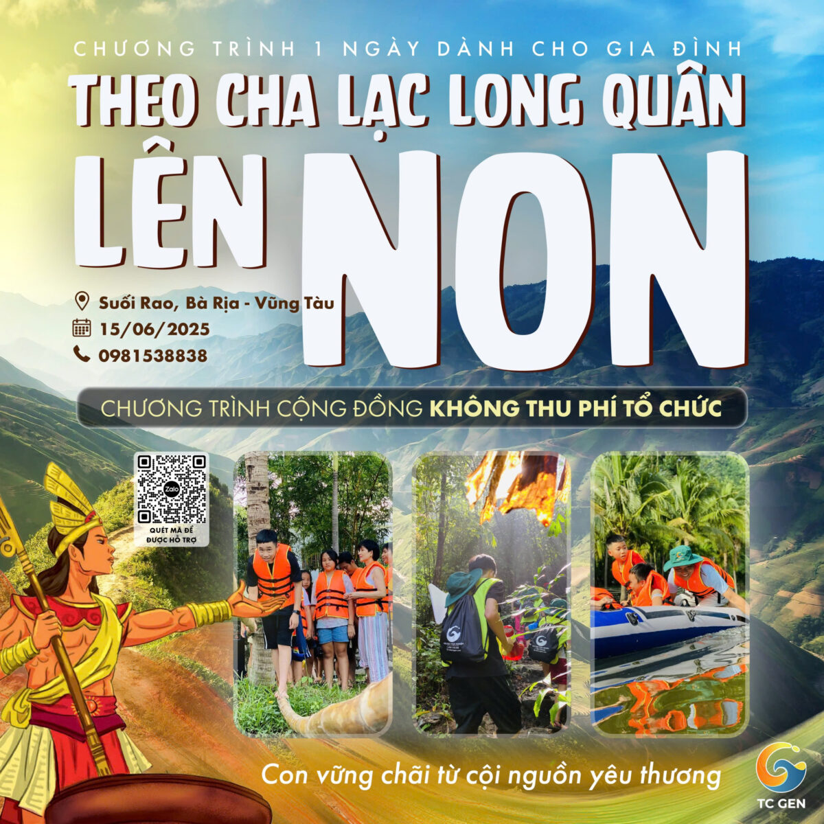 Theo Cha Lạc Long Quân Lên Non